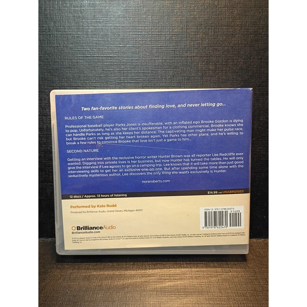 Nora Roberts Finding Forever Rules of the Game Second Na Brilliance Audiobook CD - Picture 2 of 2